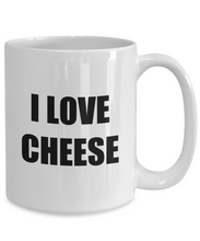 Load image into Gallery viewer, I Love Cheese Mug Funny Gift Idea Novelty Gag Coffee Tea Cup-Coffee Mug