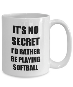 Softball Mug Sport Fan Lover Funny Gift Idea Novelty Gag Coffee Tea Cup-Coffee Mug