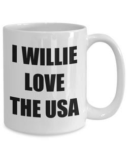 I Willie Love The Usa Mug Funny Gift Idea Novelty Gag Coffee Tea Cup-[style]