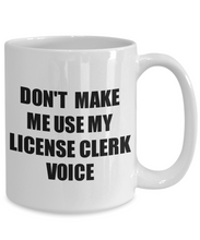 Load image into Gallery viewer, License Clerk Mug Coworker Gift Idea Funny Gag For Job Coffee Tea Cup Voice-Coffee Mug