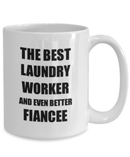 Load image into Gallery viewer, Laundry Worker Fiancee Mug Funny Gift Idea for Her Betrothed Gag Inspiring Joke The Best And Even Better Coffee Tea Cup-Coffee Mug