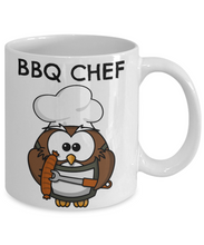 Load image into Gallery viewer, Funny BBQ CHEF Mug Owl Lover mug for Him-Coffee Mug