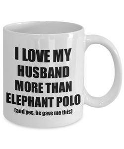 Elephant Polo Wife Mug Funny Valentine Gift Idea For My Spouse Lover From Husband Coffee Tea Cup-Coffee Mug