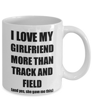 Load image into Gallery viewer, Track And Field Boyfriend Mug Funny Valentine Gift Idea For My Bf Lover From Girlfriend Coffee Tea Cup-Coffee Mug