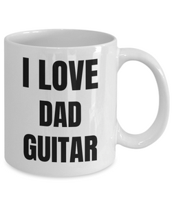 I Love Dad Guitar Mug Funny Gift Idea Novelty Gag Coffee Tea Cup-Coffee Mug