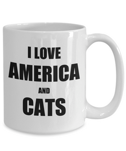 Cat America Mug Funny Gift Idea for Novelty Gag Coffee Tea Cup-Coffee Mug