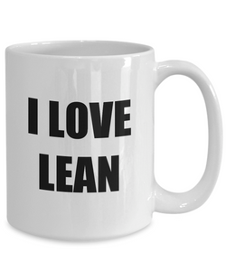I Love Lean Mug Funny Gift Idea Novelty Gag Coffee Tea Cup-[style]