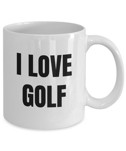 I Love Golf Mug Funny Gift Idea Novelty Gag Coffee Tea Cup-Coffee Mug