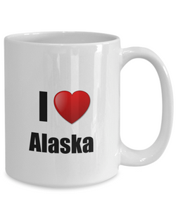 Alaska Mug I Love State Lover Pride Funny Gift Idea for Novelty Gag Coffee Tea Cup-Coffee Mug