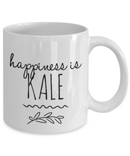 Load image into Gallery viewer, Happiness is Kale funny mug for vegan-Coffee Mug