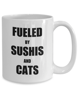 Cat Sushi Mug Funny Gift Idea for Novelty Gag Coffee Tea Cup-Coffee Mug