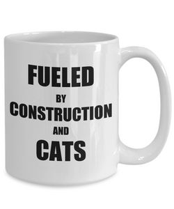 Cat Construction Mug Funny Gift Idea for Novelty Gag Coffee Tea Cup-Coffee Mug