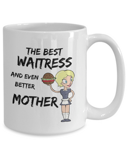 Funny Waitress Mother Coffee Mug Best Mom-Coffee Mug