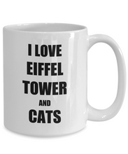 Load image into Gallery viewer, Cat Eiffel Tower Mug Funny Gift Idea for Novelty Gag Coffee Tea Cup-Coffee Mug