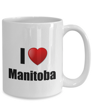Load image into Gallery viewer, Manitoba Mug I Love State Lover Pride Funny Gift Idea for Novelty Gag Coffee Tea Cup-Coffee Mug