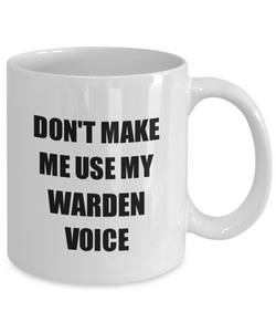 Warden Mug Coworker Gift Idea Funny Gag For Job Coffee Tea Cup-Coffee Mug