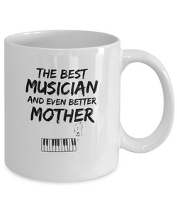 Pianist Mom Mug Best Musician Mother Funny Gift for Mama Novelty Gag Coffee Tea Cup-Coffee Mug