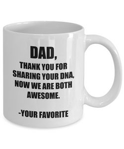 Dad Dna Mug From Daughter Son Funny Gift Idea for Novelty Gag Coffee Tea Cup-Coffee Mug
