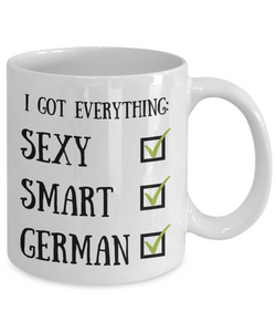 German Coffee Mug Germany Pride Sexy Smart Funny Gift for Humor Novelty Ceramic Tea Cup-Coffee Mug