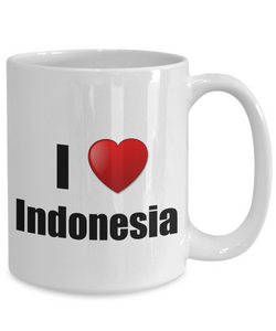 Indonesia Mug I Love Funny Gift Idea For Country Lover Pride Novelty Gag Coffee Tea Cup-Coffee Mug