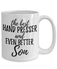 Load image into Gallery viewer, Hand Presser Son Funny Gift Idea for Child Coffee Mug The Best And Even Better Tea Cup-Coffee Mug
