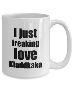 Kladdkaka Lover Mug I Just Freaking Love Funny Gift Idea For Foodie Coffee Tea Cup-Coffee Mug