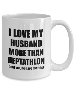 Heptathlon Wife Mug Funny Valentine Gift Idea For My Spouse Lover From Husband Coffee Tea Cup-Coffee Mug