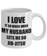 Load image into Gallery viewer, Jiu-Jitsu Mug Funny Gift Idea For Wife I Love It When My Husband Lets Me Novelty Gag Sport Lover Joke Coffee Tea Cup-Coffee Mug
