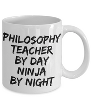 Load image into Gallery viewer, Philosophy Teacher By Day Ninja By Night Mug Funny Gift Idea for Novelty Gag Coffee Tea Cup-[style]