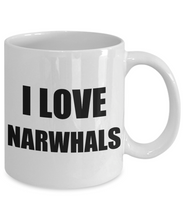 Load image into Gallery viewer, I Love Narwhals Mug Funny Gift Idea Novelty Gag Coffee Tea Cup-Coffee Mug