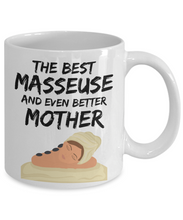 Load image into Gallery viewer, Masseuse Mom Mug - Best Masseuse Mother Ever - Funny Gift for Massage Mama-Coffee Mug
