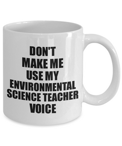 Environmental Science Teacher Mug Coworker Gift Idea Funny Gag For Job Coffee Tea Cup Voice-Coffee Mug