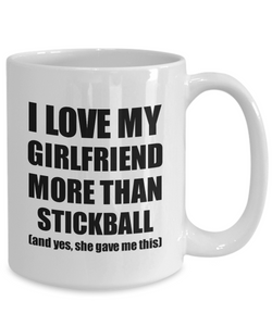 Stickball Boyfriend Mug Funny Valentine Gift Idea For My Bf Lover From Girlfriend Coffee Tea Cup-Coffee Mug
