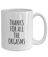 Load image into Gallery viewer, Boyfriend Mug Funny Gift for Sexy Husband Thanks For All The Orgasms Valentine Gift Idea Anniversary Present Birthday Coffee Tea Cup-Coffee Mug