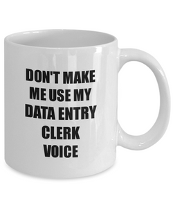 Data Entry Clerk Mug Coworker Gift Idea Funny Gag For Job Coffee Tea Cup-Coffee Mug