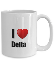 Load image into Gallery viewer, Delta Mug I Love City Lover Pride Funny Gift Idea for Novelty Gag Coffee Tea Cup-Coffee Mug