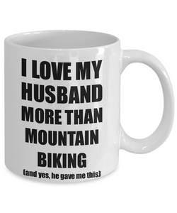 Mountain Biking Wife Mug Funny Valentine Gift Idea For My Spouse Lover From Husband Coffee Tea Cup-Coffee Mug