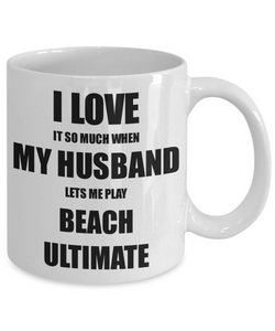 Beach Ultimate Mug Funny Gift Idea For Wife I Love It When My Husband Lets Me Novelty Gag Sport Lover Joke Coffee Tea Cup-Coffee Mug