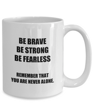 Load image into Gallery viewer, Dad Mug Verse Brave Strong Fearless Inspirational Quote Mom Funny Gift Idea for Novelty Gag Coffee Tea Cup-Coffee Mug