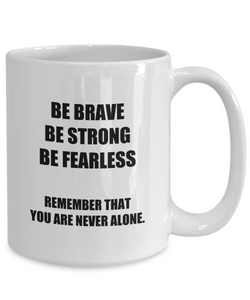 Dad Mug Verse Brave Strong Fearless Inspirational Quote Mom Funny Gift Idea for Novelty Gag Coffee Tea Cup-Coffee Mug