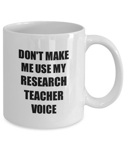 Research Teacher Mug Coworker Gift Idea Funny Gag For Job Coffee Tea Cup-Coffee Mug
