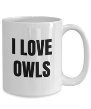 Load image into Gallery viewer, I Love Owls Mug Funny Gift Idea Novelty Gag Coffee Tea Cup-Coffee Mug