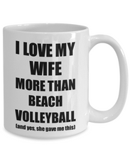 Load image into Gallery viewer, Beach Volleyball Husband Mug Funny Valentine Gift Idea For My Hubby Lover From Wife Coffee Tea Cup-Coffee Mug