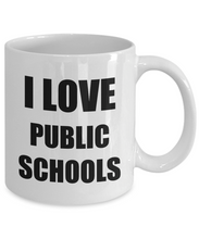 Load image into Gallery viewer, I Love Public Schools Mug Funny Gift Idea Novelty Gag Coffee Tea Cup-Coffee Mug
