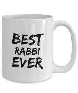 Rabbi Mug Best Ever Rabi Funny Gift for Coworkers Novelty Gag Coffee Tea Cup-Coffee Mug