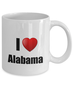 Alabama Mug I Love State Lover Pride Funny Gift Idea for Novelty Gag Coffee Tea Cup-Coffee Mug