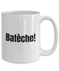 Bateche Mug Quebec Swear In French Expression Funny Gift Idea for Novelty Gag Coffee Tea Cup-Coffee Mug