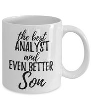 Load image into Gallery viewer, Analyst Son Funny Gift Idea for Child Coffee Mug The Best And Even Better Tea Cup-Coffee Mug