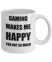 Load image into Gallery viewer, Gaming Mug Lover Fan Funny Gift Idea Hobby Novelty Gag Coffee Tea Cup Makes Me Happy-Coffee Mug