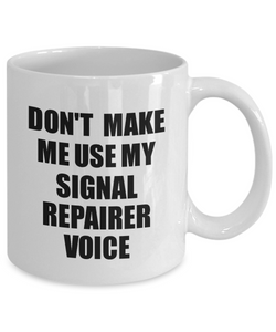 Signal Repairer Mug Coworker Gift Idea Funny Gag For Job Coffee Tea Cup Voice-Coffee Mug